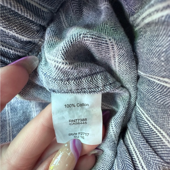 J.Crew Striped Chambray Drawstring Shorts - Picture 8 of 8